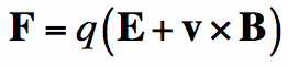 lorentz force equation, B and E fields